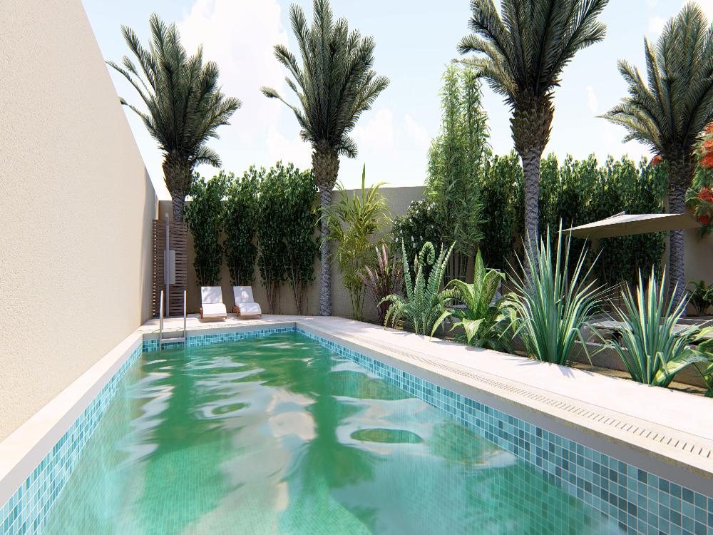 Private villa backyard landscape design